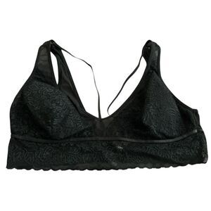Daisy Fuentes Black Padded  Bralette  1X